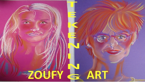 cursus portrettekenen met soft pastel krijt door Zoefy Art