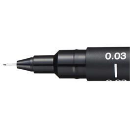Uni PIN Watervaste Fineliner - 0.03mm ZWART