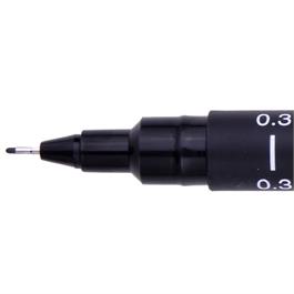 Uni PIN Watervaste Fineliner - 0.3mm ZWART