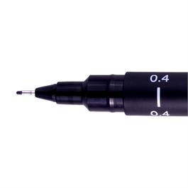 Uni PIN Watervaste Fineliner - 0.4mm ZWART
