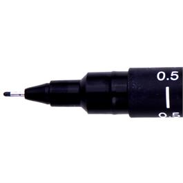 Uni PIN Watervaste Fineliner - 0.5mm ZWART