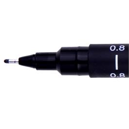 Uni PIN Watervaste Fineliner - 0.8mm ZWART