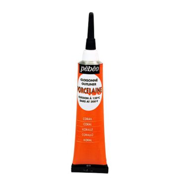 Pebeo Porcelaine Outliner tube 20ml - 02 Coral
