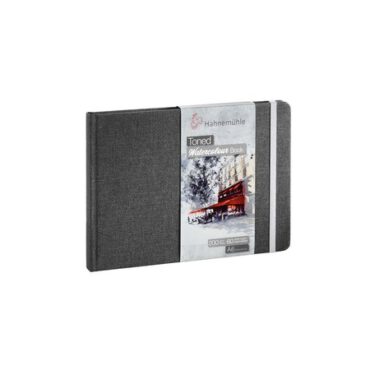 HM Toned Watercolourbook 200gram 30vel - Landscape A6 Grey