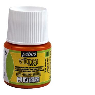 Pebeo Vitrea glasverf 45ml GLOSS - 01 Sun Yellow