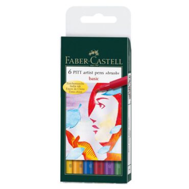 Faber Castell Pitt Artist Pen Brush - SET 6 stuks BASIC
