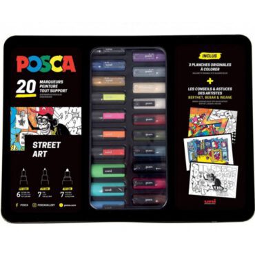 Posca Markers – SET 20 stuks STREET ART assorti