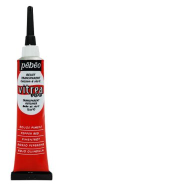 Pebeo Vitrea Outliner tube 20ml - Pepper Red
