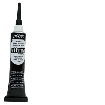 Pebeo Vitrea Outliner tube 20ml - Ink Black