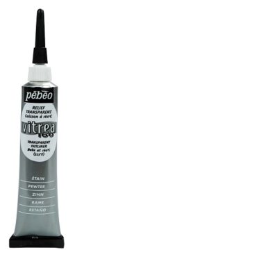 Pebeo Vitrea Outliner tube 20ml - Pewter