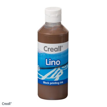 Creall Lino Blockprint Waterbasis 250ml - 008 Bruin