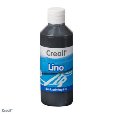 Creall Lino Blockprint Waterbasis 250ml - 009 Zwart