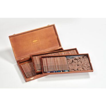Derwent Lightfast kleurpotloden - SET 100 kleuren Houten Kist