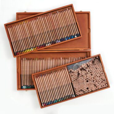 Derwent Lightfast kleurpotloden - SET 100 kleuren Houten Kist