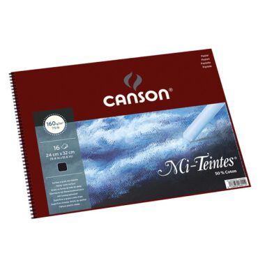 Canson Mi-Teintes pastelblok 160gram 32x41cm - ZWART