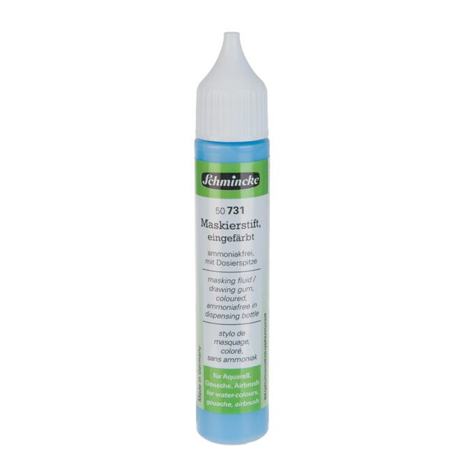 Schmincke Masking Fluid BLAUW - spuitflacon 25ml