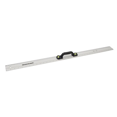 Aluminium liniaal met handvat en waterpas - 91cm