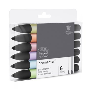 W&N Promarker - SET 6 Pastel Tones