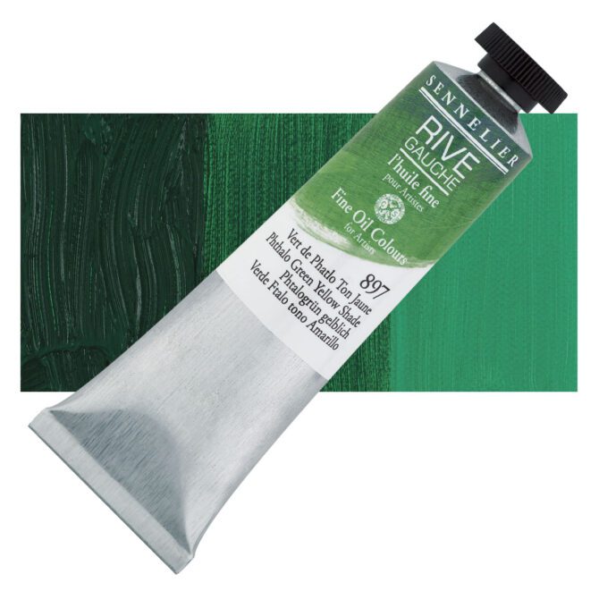 Sennelier Rive Gauche Olieverf tube 200ml - 897 Phtalogroen geel