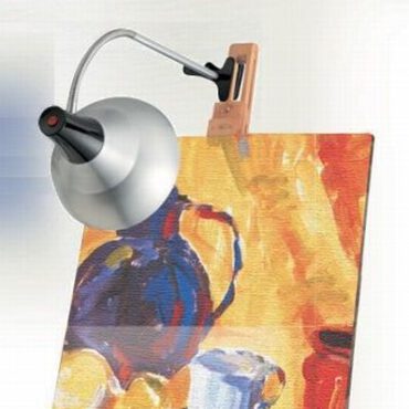 Easel Lamp - aluminium/zwart