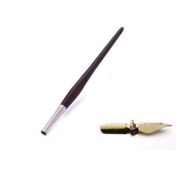 Penhouder met kroontjespen - Kunststof