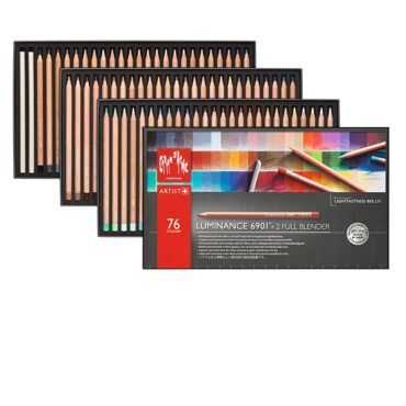 Caran d'Ache Luminance 6901 kleurpotlood - SET 76 + 2 blenders