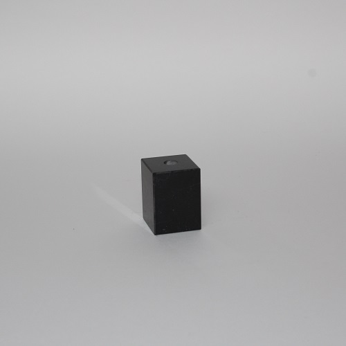 Sokkel zwart marmer met gat – Vierkant 35x35x50mm
