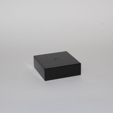Sokkel zwart marmer met gat – Vierkant 85x85x30mm