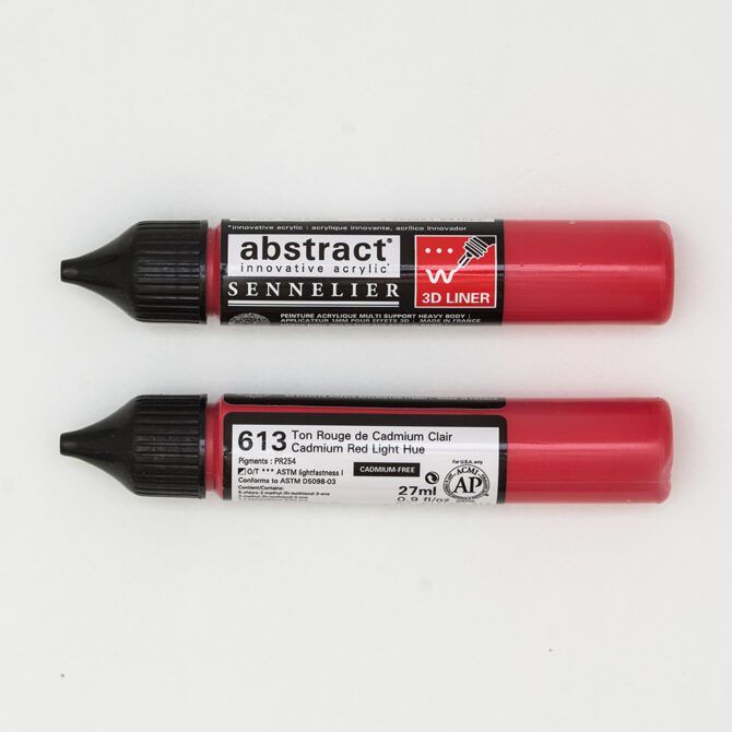 Abstract Acrylverf Sennelier - 3D Liner 613 Cadmium Rood Licht