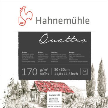 Hahnemuhl Quattro Tekenblok 170gram 50vel – 25x25cm
