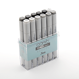 Copic marker - SET 12 Toner Gray