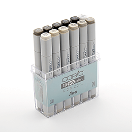 Copic marker - SET 12 Warm Gray