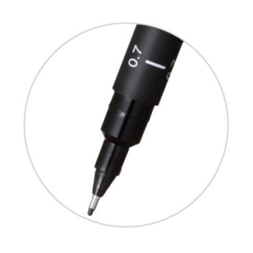 Uni PIN Watervaste Fineliner - 0.7mm ZWART