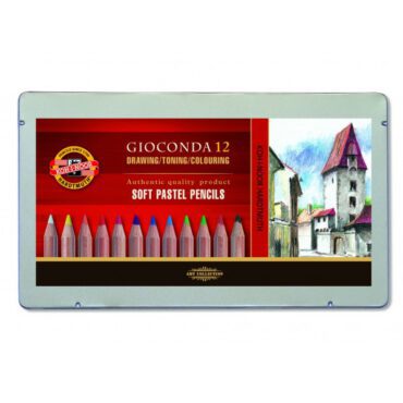 Koh I Noor Gioconda Pastelpotloden - SET 12 kleuren