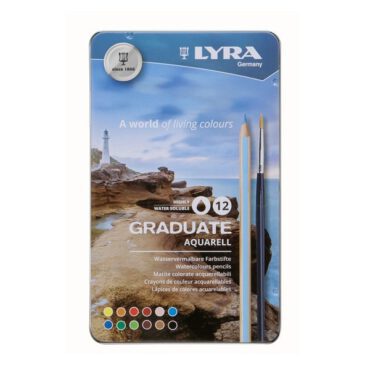Lyra Graduate Aquarelpotloden - SET 12 kleuren