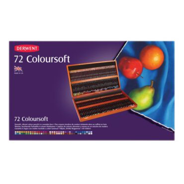 Derwent Coloursoft kleurpotloden - set 72 kleuren houten kist