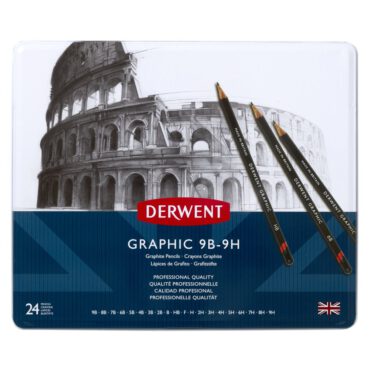 Derwent Graphic - SET 24 grafietpotloden 9B-9H