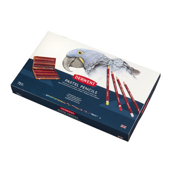 Derwent Pastelpotloden - SET 72 kleuren HOUTEN kist