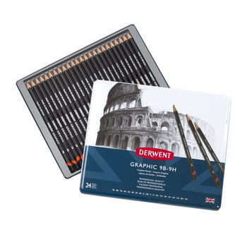 Derwent Graphic - SET 24 grafietpotloden 9B-9H