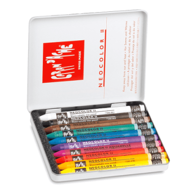 Caran d’Ache Neocolor II aquarel waspastel – SET 10 kleuren