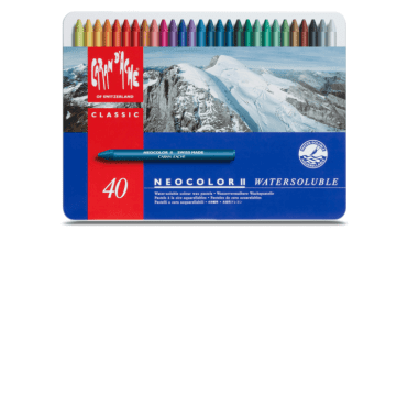 Caran d’Ache Neocolor II aquarel waspastel – SET 40 kleuren