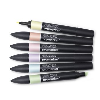 W&N Promarker - SET 6 Pastel Tones