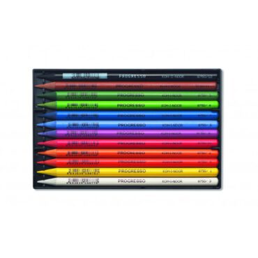 Koh I Noor Progresso Woodless kleurpotlood - SET 12 kleuren