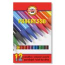 Koh I Noor Progresso Woodless kleurpotlood - SET 12 kleuren