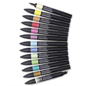 W&N Promarker - SET 12 + 1 basiskleuren (SET 2)
