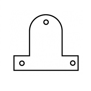 Spielatplaat no.3 - 45x50mm - 10 stuks