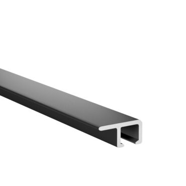 Ophangsysteem U-Rail/plafondrail - 200cm ZWART