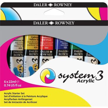 System 3 acrylverf - Starter SET 6 x 22ml