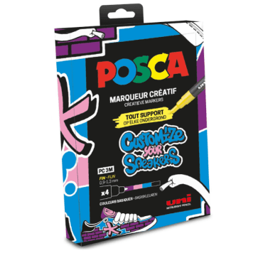 Posca Marker set PC3m - 4x