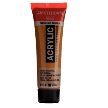 Amsterdam Standard acryl 234 Sienna naturel - tube 20ml
